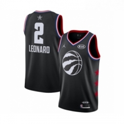Mens Jordan Toronto Raptors 2 Kawhi Leonard Swingman Black 2019 All Star Game Basketball Jersey 