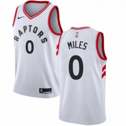 Mens Nike Toronto Raptors 0 CJ Miles Authentic White NBA Jersey Association Edition 