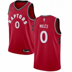 Mens Nike Toronto Raptors 0 CJ Miles Swingman Red Road NBA Jersey Icon Edition 
