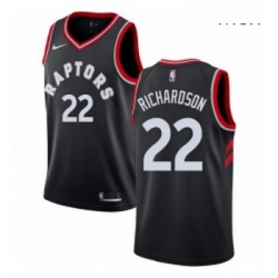 Mens Nike Toronto Raptors 22 Malachi Richardson Authentic Black NBA Jersey Statement Edition 