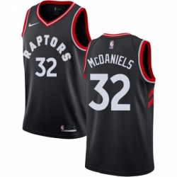 Mens Nike Toronto Raptors 32 KJ McDaniels Authentic Black Alternate NBA Jersey Statement Edition 