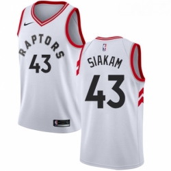 Mens Nike Toronto Raptors 43 Pascal Siakam Authentic White NBA Jersey Association Edition