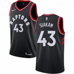 Mens Nike Toronto Raptors 43 Pascal Siakam Swingman Black Alternate NBA Jersey Statement Edition