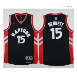 Raptors 15 Anthony Bennett Black Stitched NBA Jersey 