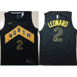 Raptors 2 Kawhi Leonard Black City Edition Nike Swingman Jersey