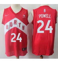 Raptors  2324 Norman Powell Red Basketball Swingman Earned Edition Jersey