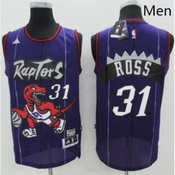 Raptors 31 Terrence Ross Purple Hardwood Classics Stitched NBA Jersey