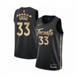 Raptors 33 Marc Gasol Black Basketball Swingman City Edition 2019 20 Jersey
