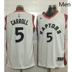 Raptors 5 DeMarre Carroll White Stitched NBA Jersey 
