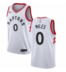 Womens Nike Toronto Raptors 0 CJ Miles Authentic White NBA Jersey Association Edition 