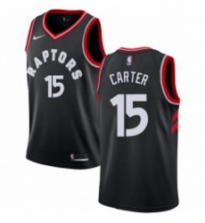Womens Nike Toronto Raptors 15 Vince Carter Swingman Black Alternate NBA Jersey Statement Edition