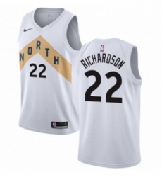 Womens Nike Toronto Raptors 22 Malachi Richardson Swingman White NBA Jersey City Edition 