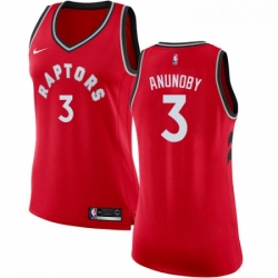 Womens Nike Toronto Raptors 3 OG Anunoby Swingman Red Road NBA Jersey Icon Edition 