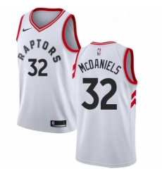 Womens Nike Toronto Raptors 32 KJ McDaniels Swingman White NBA Jersey Association Edition 