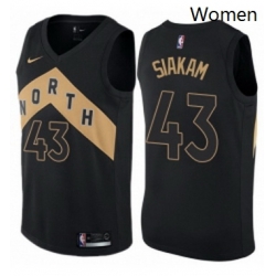 Womens Nike Toronto Raptors 43 Pascal Siakam Swingman Black NBA Jersey City Edition
