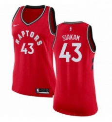 Womens Nike Toronto Raptors 43 Pascal Siakam Swingman Red Road NBA Jersey Icon Edition