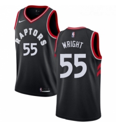 Womens Nike Toronto Raptors 55 Delon Wright Authentic Black Alternate NBA Jersey Statement Edition