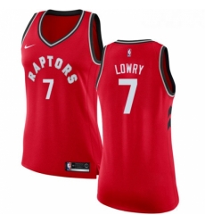Womens Nike Toronto Raptors 7 Kyle Lowry Authentic Red Road NBA Jersey Icon Edition