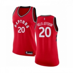 Womens Toronto Raptors 20 Rondae Hollis Jefferson Swingman Red Basketball Jersey Icon Edition 
