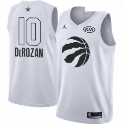 Youth Nike Jordan Toronto Raptors 10 DeMar DeRozan Swingman White 2018 All Star Game NBA Jersey