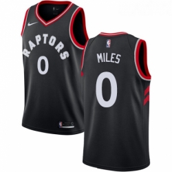 Youth Nike Toronto Raptors 0 CJ Miles Authentic Black Alternate NBA Jersey Statement Edition 