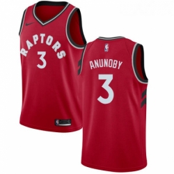 Youth Nike Toronto Raptors 3 OG Anunoby Swingman Red Road NBA Jersey Icon Edition 