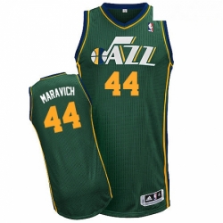 Mens Adidas Utah Jazz 44 Pete Maravich Authentic Green Alternate NBA Jersey