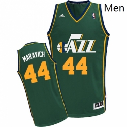 Mens Adidas Utah Jazz 44 Pete Maravich Swingman Green Alternate NBA Jersey