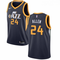 Mens Nike Utah Jazz 24 Grayson Allen Swingman Navy Blue NBA Jersey Icon Edition 