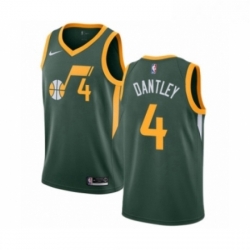 Mens Nike Utah Jazz 4 Adrian Dantley Green Swingman Jersey Earned Edition