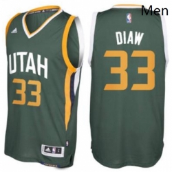 Mens Utah Jazz 33 Boris Diaw adidas Green New Swingman Alternate Jersey 