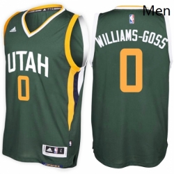 Utah Jazz 0 Nigel Williams Goss Alternate Green New Swingman Stitched NBA Jersey 