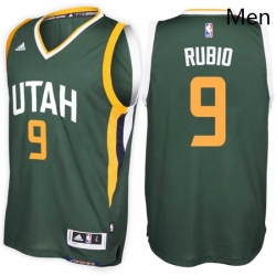 Utah Jazz 9 Ricky Rubio Alternate Green New Swingman Stitched NBA Jersey 