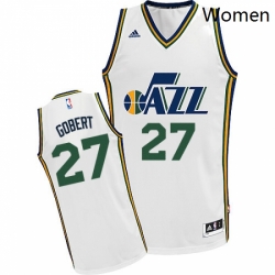 Womens Adidas Utah Jazz 27 Rudy Gobert Swingman White Home NBA Jersey
