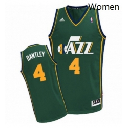 Womens Adidas Utah Jazz 4 Adrian Dantley Swingman Green Alternate NBA Jersey