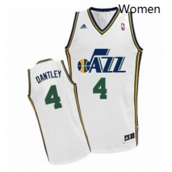 Womens Adidas Utah Jazz 4 Adrian Dantley Swingman White Home NBA Jersey