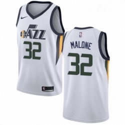 Womens Nike Utah Jazz 32 Karl Malone Swingman NBA Jersey Association Edition
