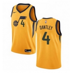 Womens Nike Utah Jazz 4 Adrian Dantley Authentic Gold NBA Jersey Statement Edition