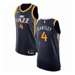 Womens Nike Utah Jazz 4 Adrian Dantley Authentic Navy Blue Road NBA Jersey Icon Edition