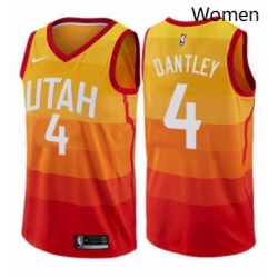 Womens Nike Utah Jazz 4 Adrian Dantley Swingman Orange NBA Jersey City Edition