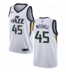 Womens Nike Utah Jazz 45 Donovan Mitchell Authentic NBA Jersey Association Edition 