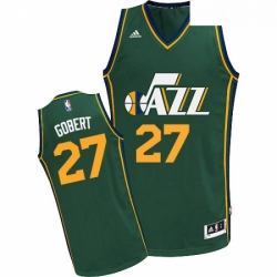Youth Adidas Utah Jazz 27 Rudy Gobert Swingman Green Alternate NBA Jersey