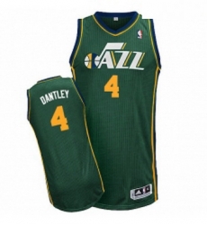 Youth Adidas Utah Jazz 4 Adrian Dantley Authentic Green Alternate NBA Jersey