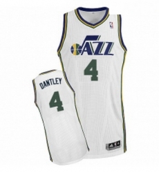 Youth Adidas Utah Jazz 4 Adrian Dantley Authentic White Home NBA Jersey