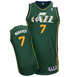 Youth Adidas Utah Jazz 7 Pete Maravich Authentic Green Alternate NBA Jersey