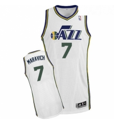 Youth Adidas Utah Jazz 7 Pete Maravich Authentic White Home NBA Jersey