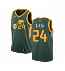 Youth Nike Utah Jazz 24 Grayson Allen Green Swingman Jersey Earned Edition 