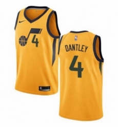 Youth Nike Utah Jazz 4 Adrian Dantley Authentic Gold NBA Jersey Statement Edition