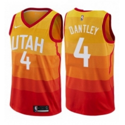 Youth Nike Utah Jazz 4 Adrian Dantley Swingman Orange NBA Jersey City Edition
