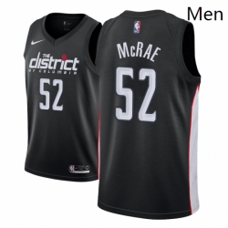 Men NBA 2018 19 Washington Wizards 52 Jordan McRae City Edition Black Jersey 
